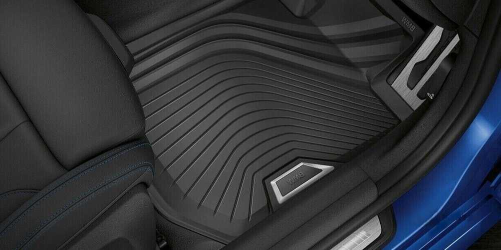 BMW priekiniai grindų kilimėliai "All Weather Rubber" G20 3 serijos 51472461170 Originalūs