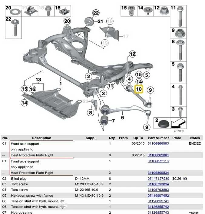 BMW F20 F21 F30 F31 F32 F33 F34 F36 Originalus 31126852991