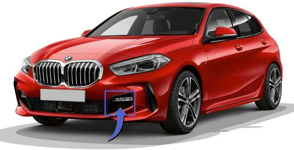 BMW priekinis bamperis Atviros grotelės Oro įsiurbimo anga kairėje 51118075333 GENUINE