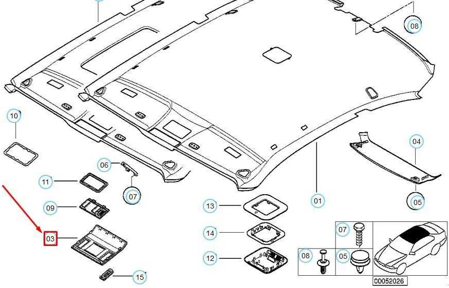 Bmw Priekinė Lubų Danga E46 51448233452