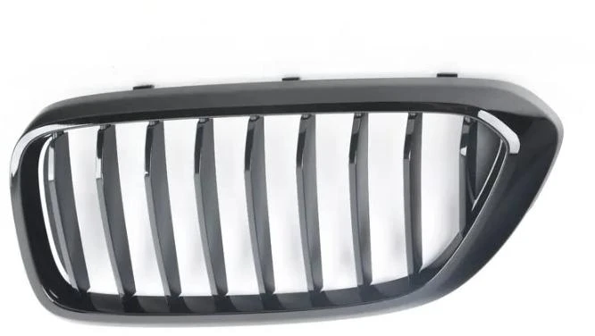 BMW 6 G32 GT priekinis grotelių kairysis elementas, juodos spalvos, blizgus, originalus, 51712445003