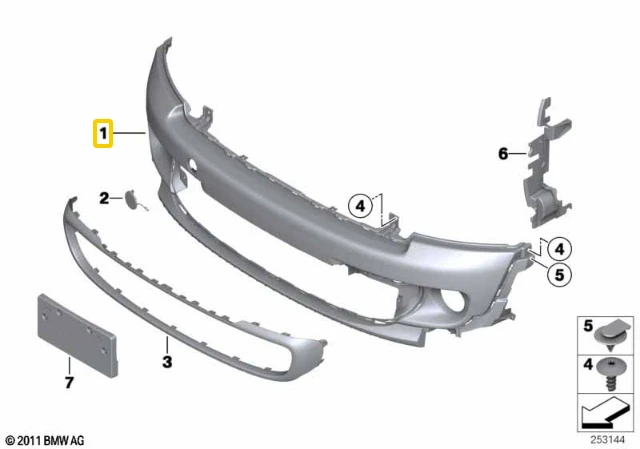 Bmw Priekinis Stiklo Laiptas Mini R56 R55 R57 R58 R59 51117268743 Originalus 51117268743