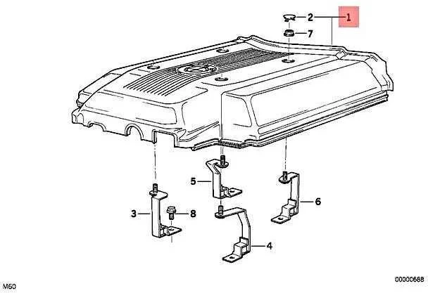 Bmw Profildichtung 5 E34 7 E32 Originalus 11611747650