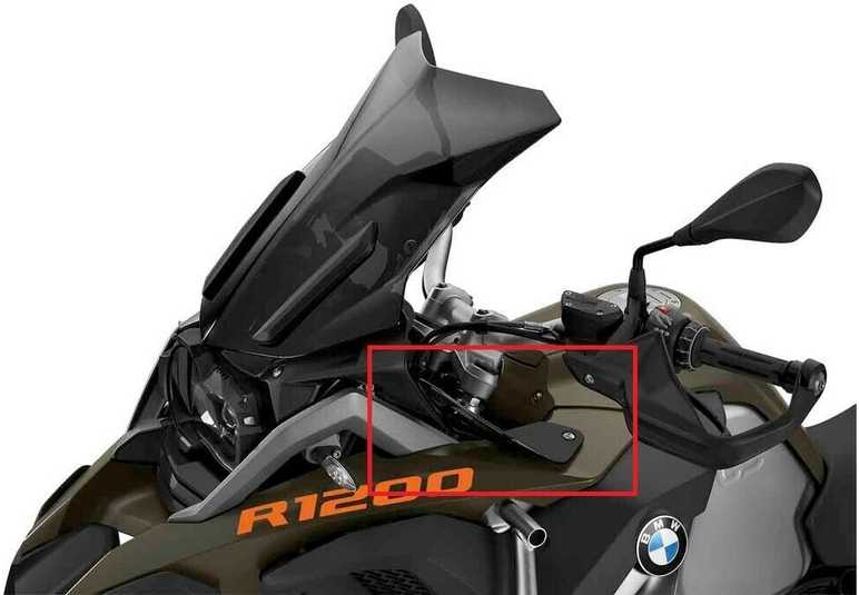 Bmw R 1200 Gs Adv R 1250 Gs Adv Tamsintas Vėjo Deflektorius Originalus 77332465259