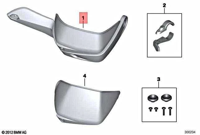 BMW R 1200 GS Dešinės Rankenos Apsauga Originalus 71607703158