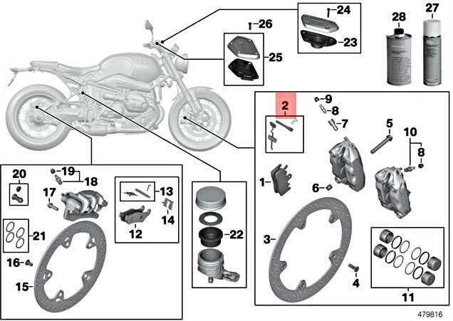 BMW R 1200 GS R 1250 GS Befestigungsteile Bremsbe Originalus 34118535158