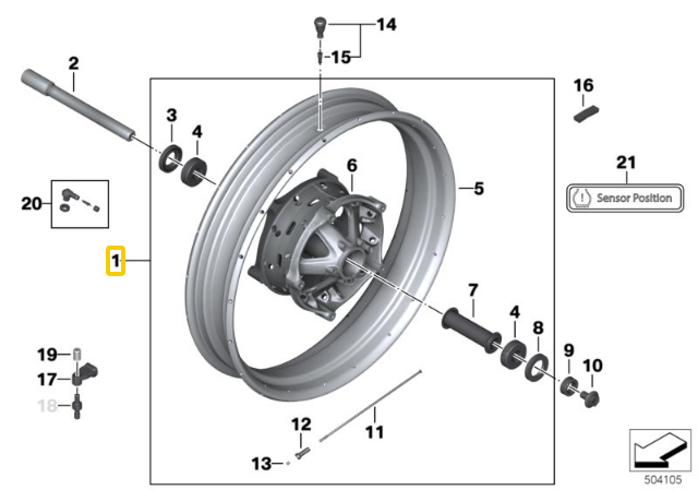 BMW R 1200 GS R 1250 GS Auksinis Ratlankis Su Špindeliais Atsarginis Ratas Originalus 36318404330
