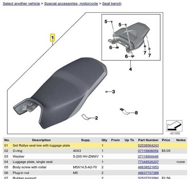 Bmw R 1200 Gs R 1250 Gs Žemos Sėdynės Komplektas Originalus 52538564243