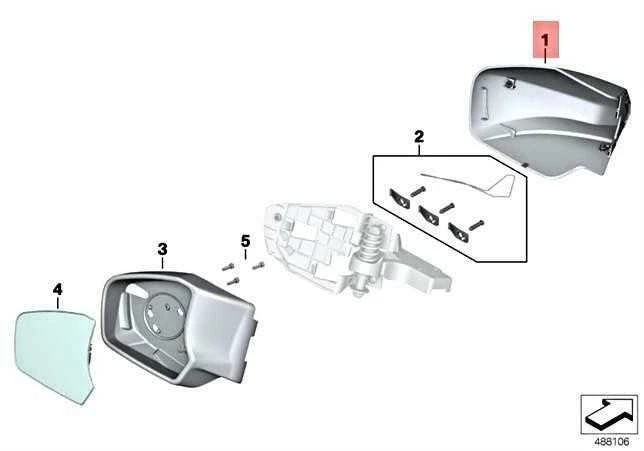 Bmw R 1200 Rt Veidrodžio Korpusas 51168541835