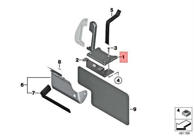 BMW R13 0182 0185 0183 0186 0179 0180 Akumuliatoriaus dėklas 13712343578 Originalus