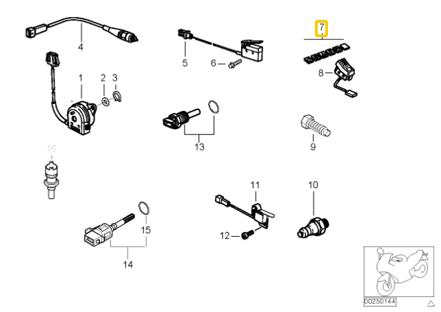 Bmw R850 Gs R1100 Gs Anti Bloku Sistemos Simbolis Originalus 61312306502