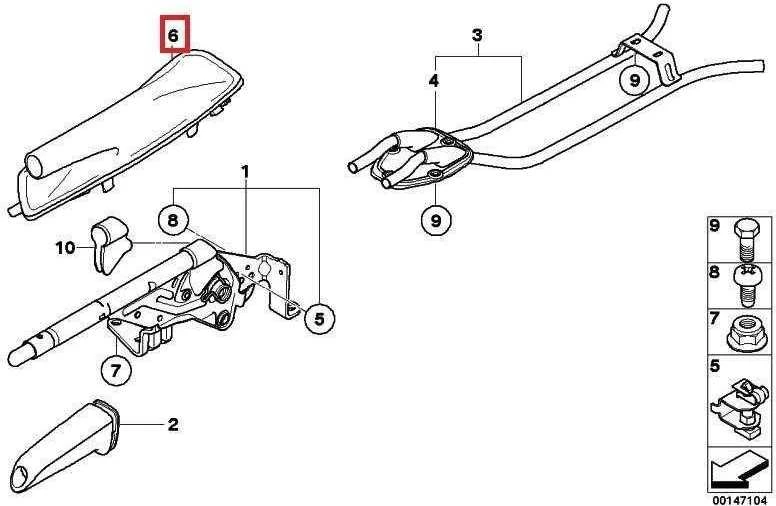 BMW Rankinis Stabdžio Dėklas E90 E91 E92 E93 2004 2013 Originalus 34427155625