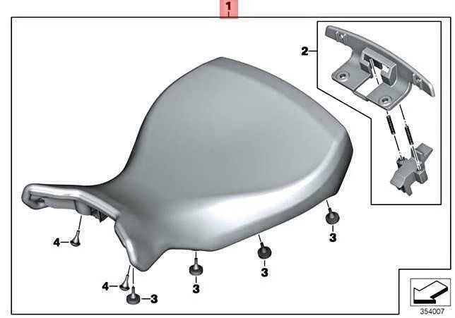 BMW Rider's Scrambler Custom Comfort Seat Original 77348546218