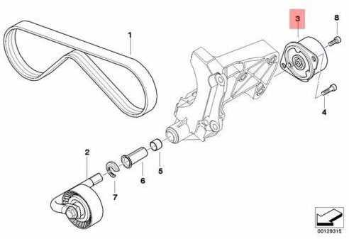 Bmw Riemenspanner E46 E60 E61 E65 E83 E53 Originalus 64557786711