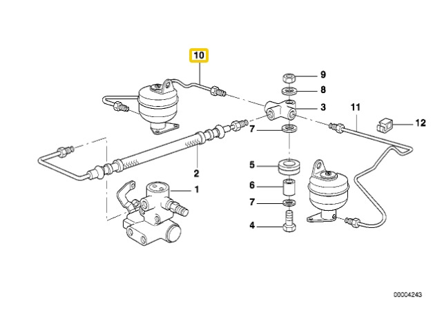 Bmw Rohrleitung 7 E38 X3 E83 Originalus 34326755602