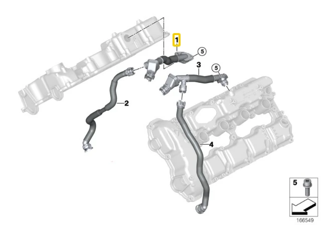 Bmw Ryšio Linija F07 F10 F11 F12 F13 F01 F02 F03 Originalus 11157646086