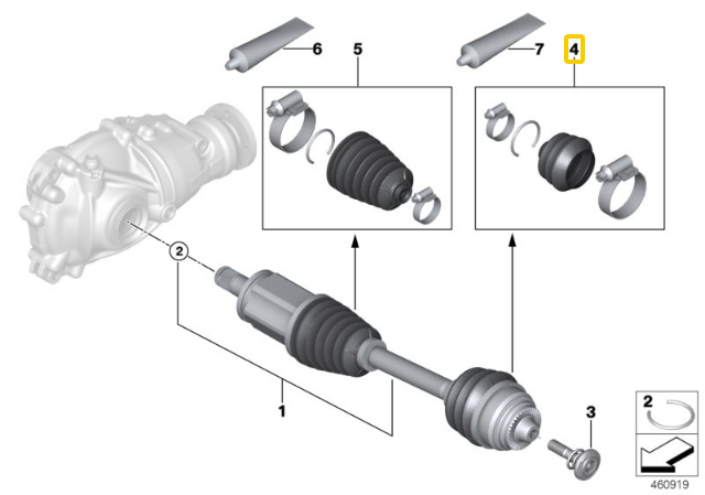 BMW Sąnarių Batų Rinkinys G30 G31 G32 G11 G12 G14 G15 Originalus 31608657723
