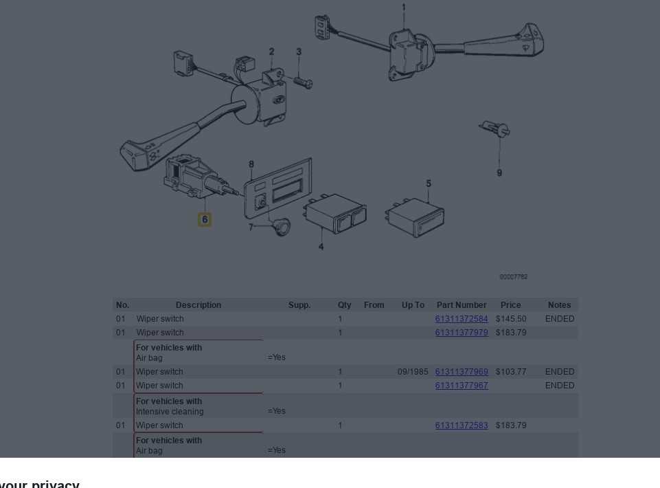 BMW Schalter Licht E30 E24 Z1 Originalus 61311377281