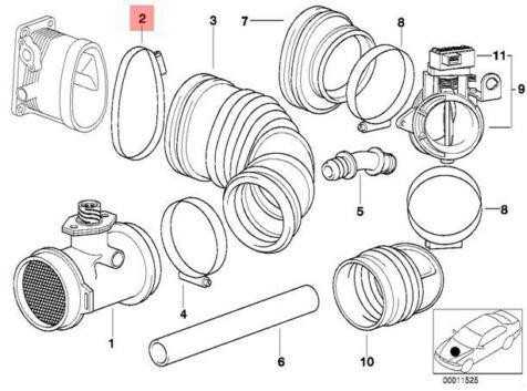 BMW Schlauchschelle F20 F21 F22 F87 M2 F30 F80 M3 F31 F34 GT F32 F82 M4 F33 F36 Gran Coupé Originalus 07129952135