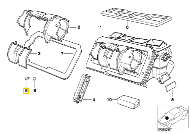 Bmw Schraube E34 E39 E38 X5 64118391918 Originalus