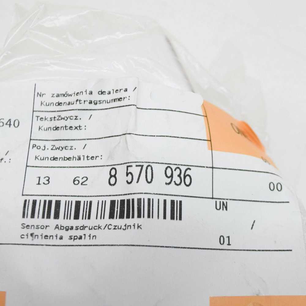 BMW Sensor Abgasdruck 1 F20 F21 F40 2 F22 F23 F44 F45 F46 3 F30 F31 G20 Originalus 13628570936