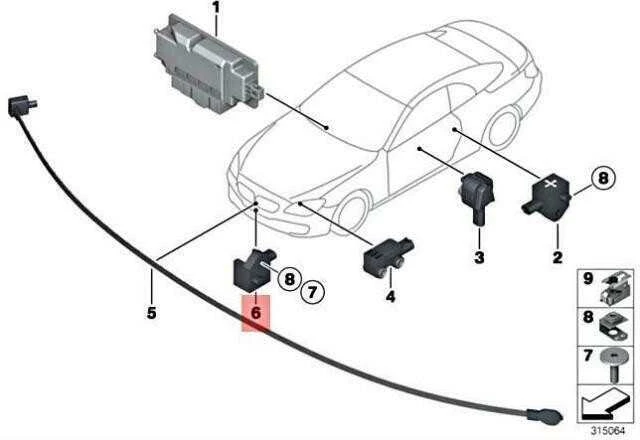 Bmw Sensor F07 F10 F11 F06 F12 F13 Originalus 65779241032