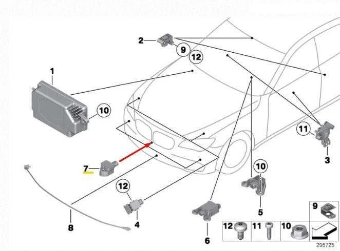Bmw Sensor F07 F10 F11 F06 F12 F13 Originalus 65779241032