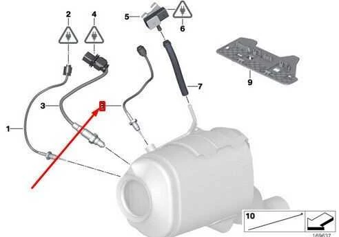 BMW Sensorius Temperatūra E90 E91 E92 E93 E60 E61 X3 X5 X6 Originalus 13627809157