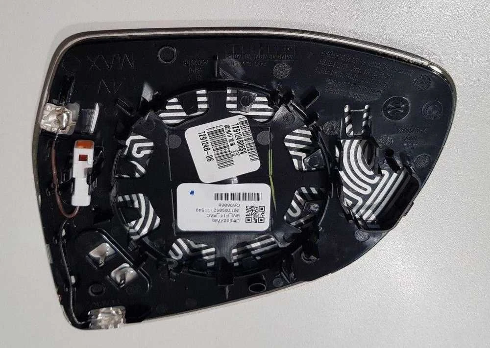 BMW ŠILDOMAS PLATAUS KAMPO VEIDRODĖLIO STIKLAS DEŠINĖJE X3/4 X5/6/7 7291248 ORIGINALUS
