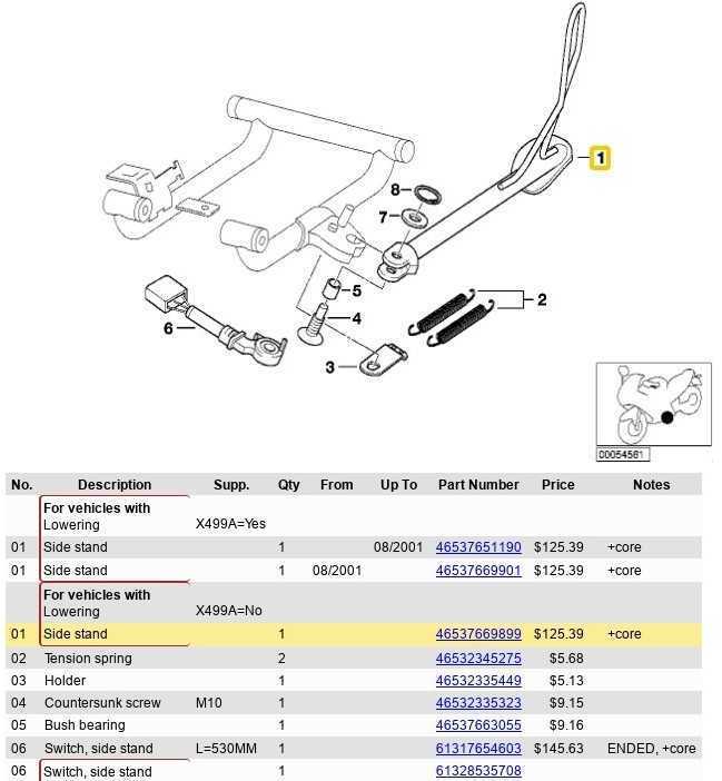 Šoninis Stovas Bmw F 650 Gs G 650 1999 2007 2008 2015 Originalus 46537669899