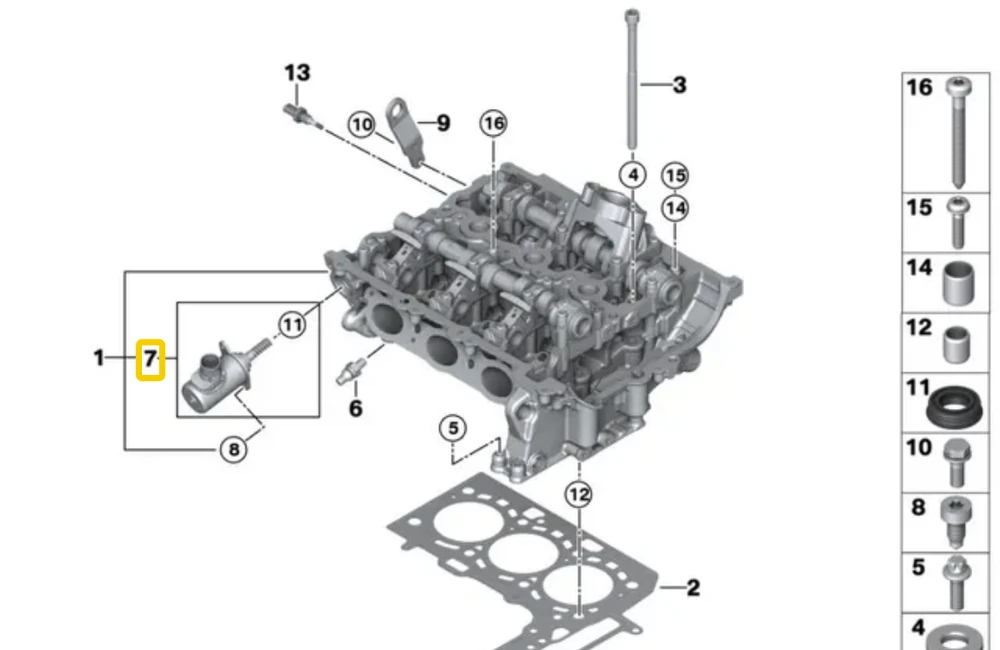 BMW Stellmotor F20 F21 F30 F31 F34 G30 G31 I12 F48 F39 F56 F55 F54 F57 F60 Originalus 11377631574