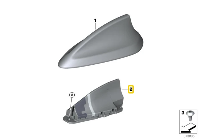 Bmw Stogų Antena 6 G32 Gt X1 F48 X3 G01 Originalus 65208794263