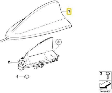 BMW Stogų Antenos Tuščias Korpusas 1 E82 3 E90 E92 Originalus 65206955555
