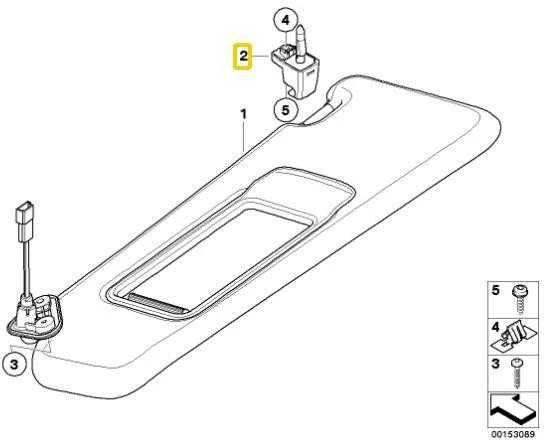 Bmw Sun Visor Bracket E92 E60 E61 X3 F25 Originalus 51167066647