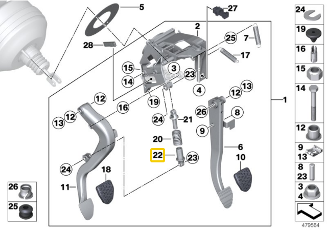 BMW Suspaustuko Spyruoklės Šarnyras E36 E90 F20 F30 Originalus 35311161719