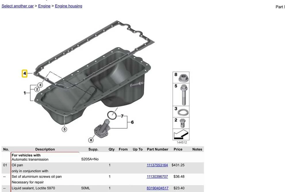 BMW tepalo skyriaus tarpiklis 11137548031 Originalus