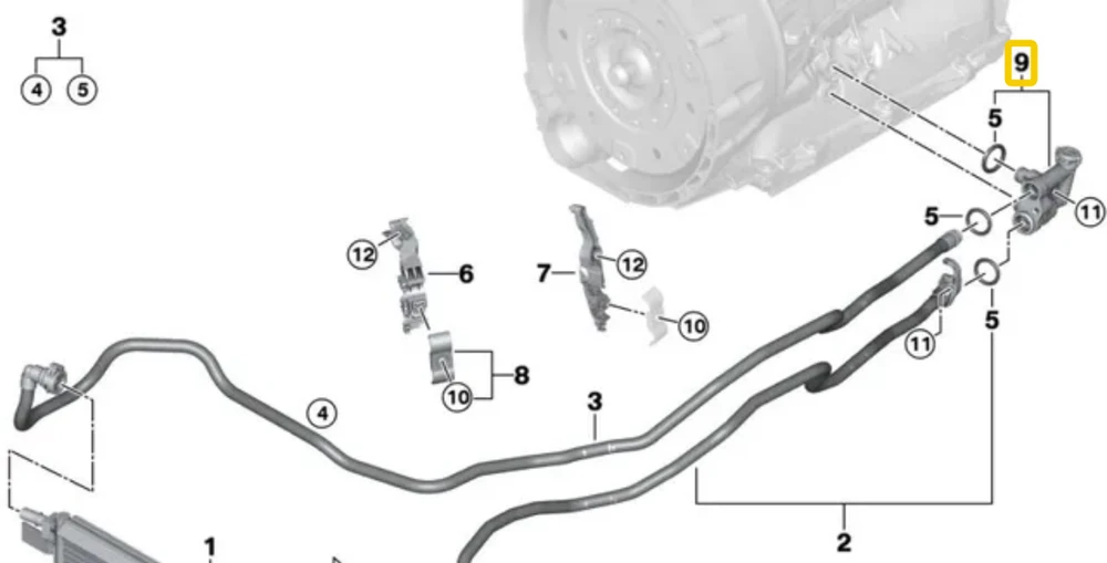 BMW Termostatas G20 G21 G30 F90 M5 Originalus 17228678822