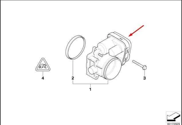 BMW Throttle Housing Assy 1 E87 3 E46 E90 E91 Originalus 13541439224