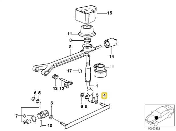 BMW Tiesus selektoriaus strypas Originalus 25111221950 5' E34