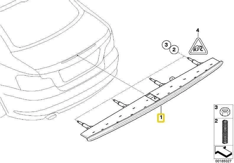 BMW Trečiasis Stoplampas E88 E82 2006-2013 Originalus 63257164978