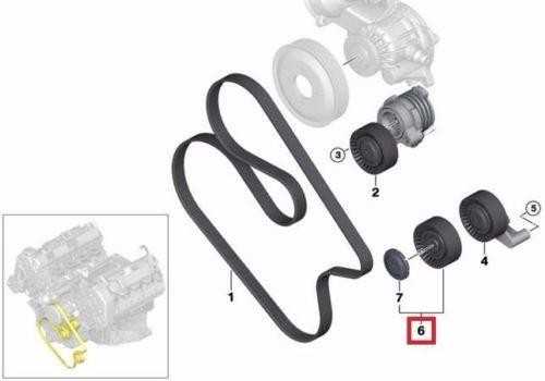 BMW Umlenkrolle 5 E60 E61 6 E63 E64 7 E65 E66 E67 X5 E53 Originalus 11287549557