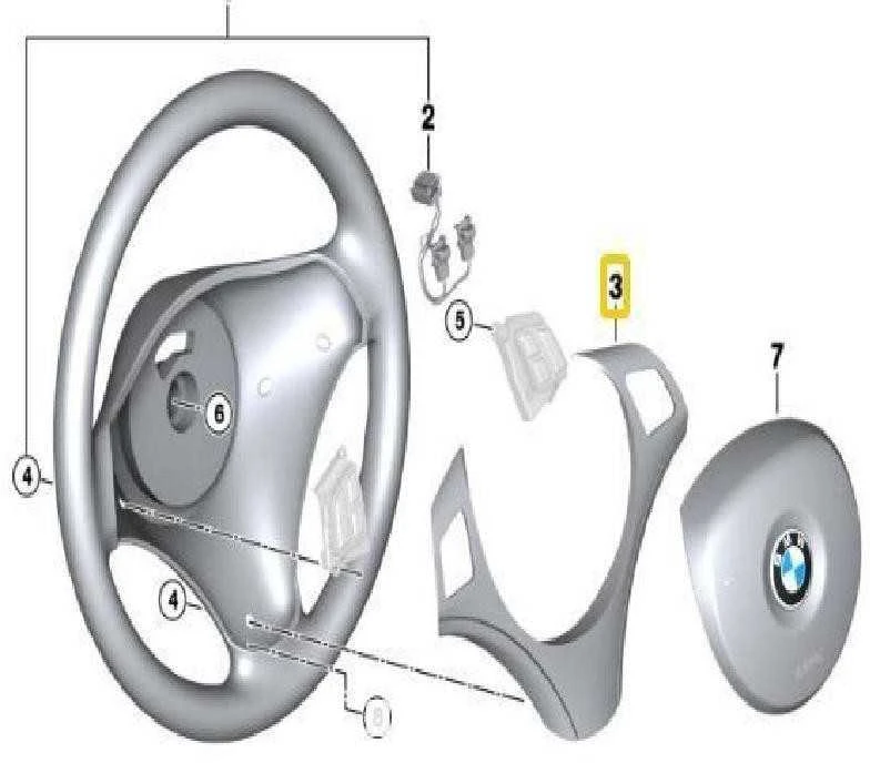 BMW Vairo Padas Juodas Chromas Pearlglos 1 E88 E82 X1 E84 Originalus 32306853142