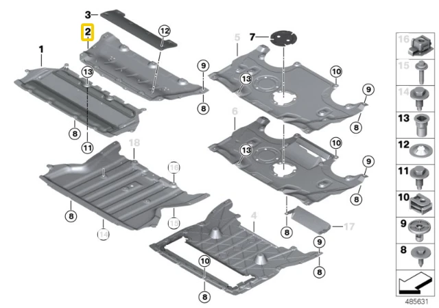 BMW Vairo Padėtis Dėklas 5 G30 7 G11 Originalus 51757363731