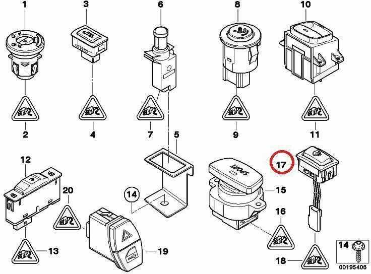 BMW Vairo Padinimo Mygtukas F45 F46 F48 F39 X1 X3 X4 X5 X6 Originalus 61319267365