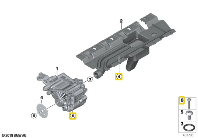Bmw Variklio Alynas Sraigto Velenas Originalus 11117853941