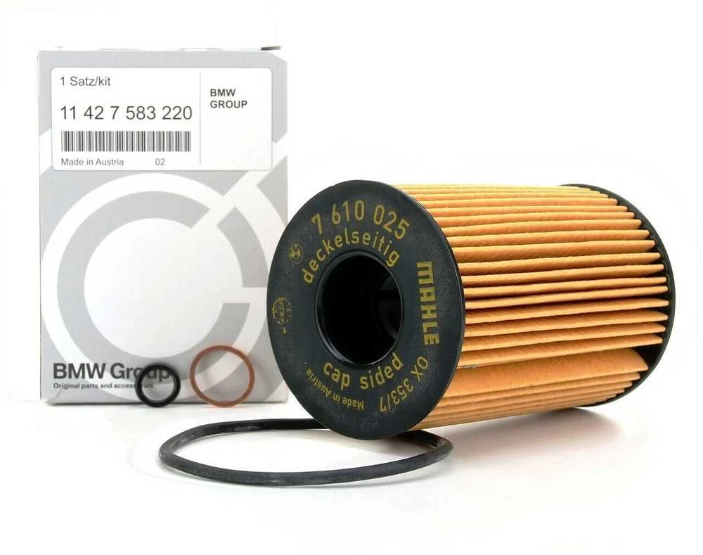 BMW variklio alyvos filtro rinkinys F01 750i F02 F10 550i OEM 11427583220 Originalus