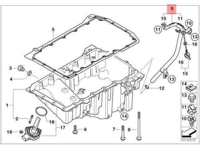 BMW Variklio Alyvos Matuoklio Kreipiamasis Vamzdelis E87 E90 E91 Originalus 11437794615