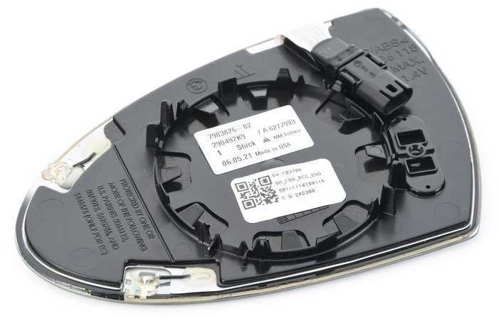 BMW Veidrodžio Stiklas Šildomas Išgaubtas Dešinysis E60 E61 E63 Originalus 51167903826