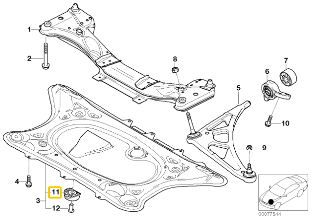 BMW Wagenheberaufnahme E46 Z4 E85 E86 1999 2008 Originalus 51717894027