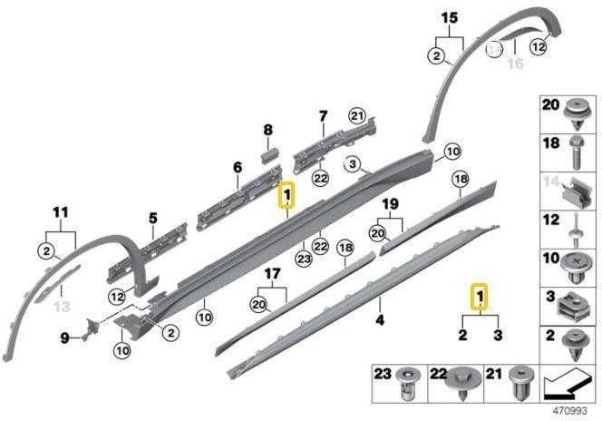 BMW X1 F48 Dešinės Šoninės Skirtos Dekoracijos Originalus 51777403398